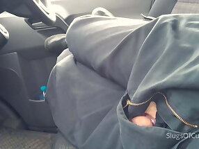 Cock Ring Makes Van Driver Cum In His Van - SlugsOfCumGuy
